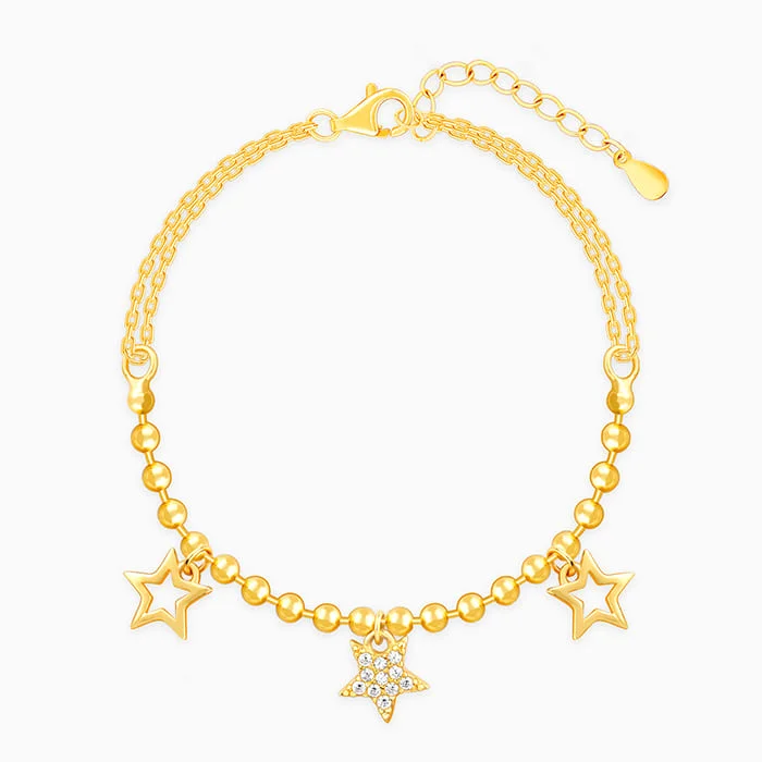 Tiered stack bracelet-Golden Twinkle Star Bracelet