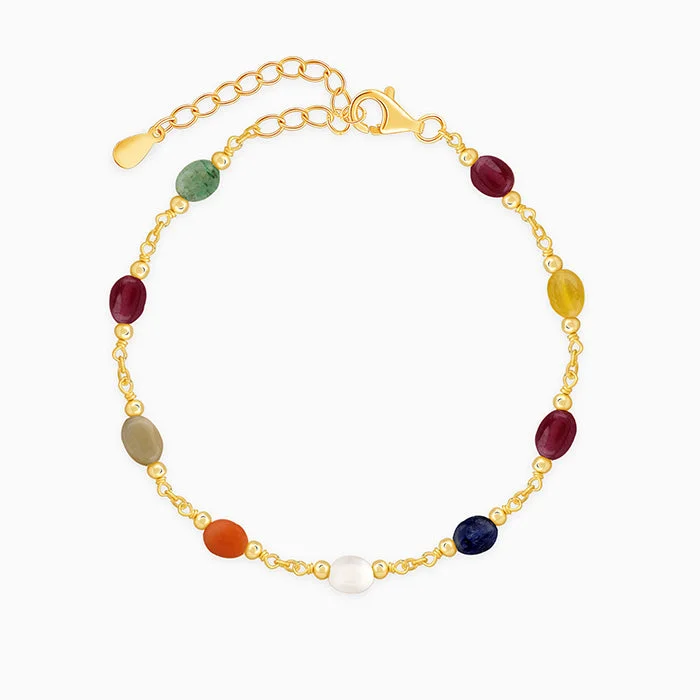 Root stem bracelet-Golden Vivara Beaded Bracelet