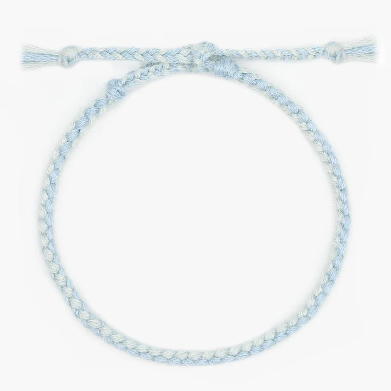 Chipped rim bracelet-Pranayama Cotton Bracelet (Turquoise)