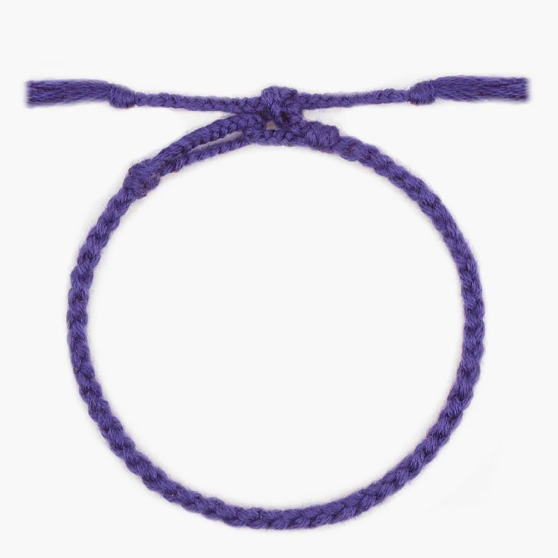 Woven cord bracelet-Pranayama Cotton Bracelet (Night Blue)