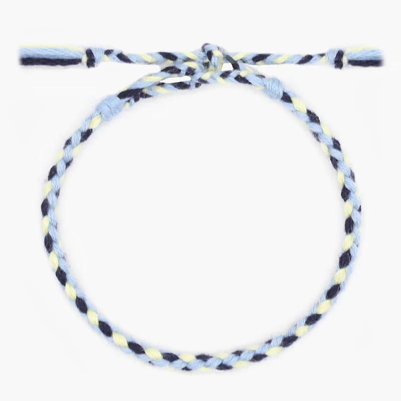 Split husk bracelet-Pranayama Cotton Bracelet (Yellow/Blue)