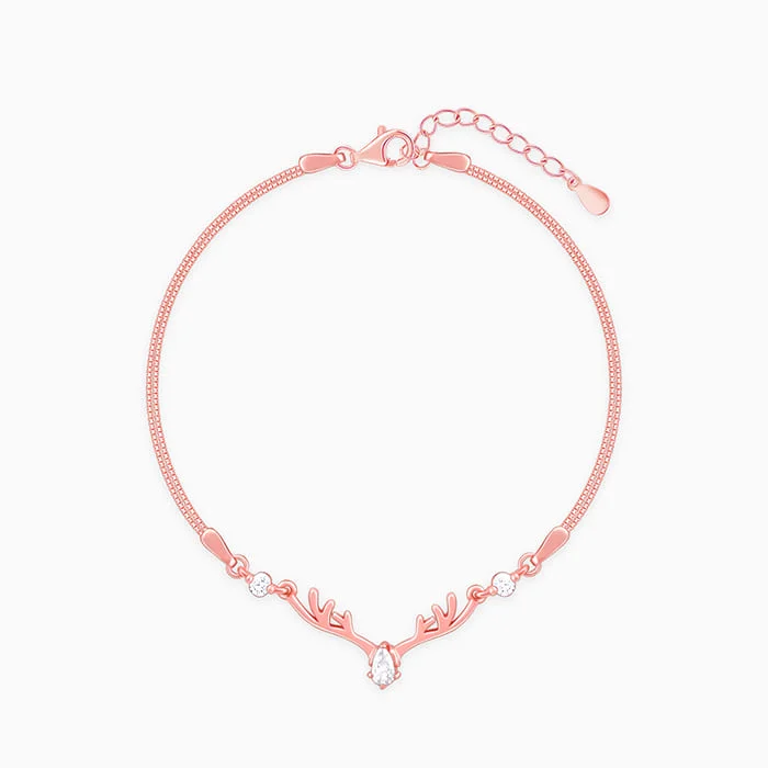 Faint dye bracelet-Anushka Sharma Rose Gold Deer Bracelet