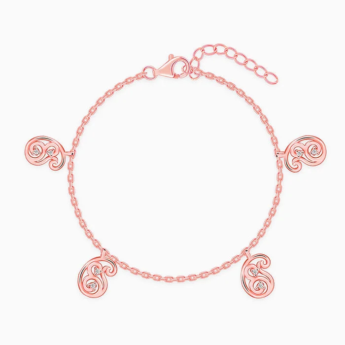 Fossil fragment bracelet-Rose Gold Komal Aamram Bracelet