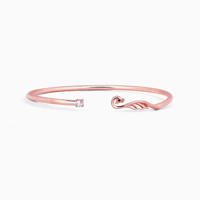 Wavy stripe bracelet-Rose Gold Mayuri Bracelet