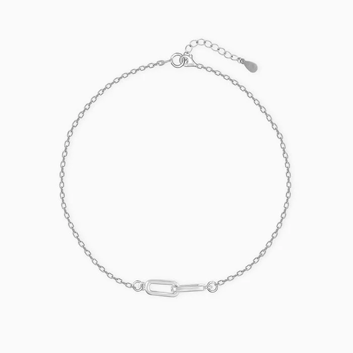 Split husk bracelet-Silver Continuity Bracelet