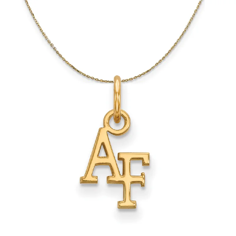 Classic flair necklace-14k Yellow Gold Air Force Academy X-Small Necklace