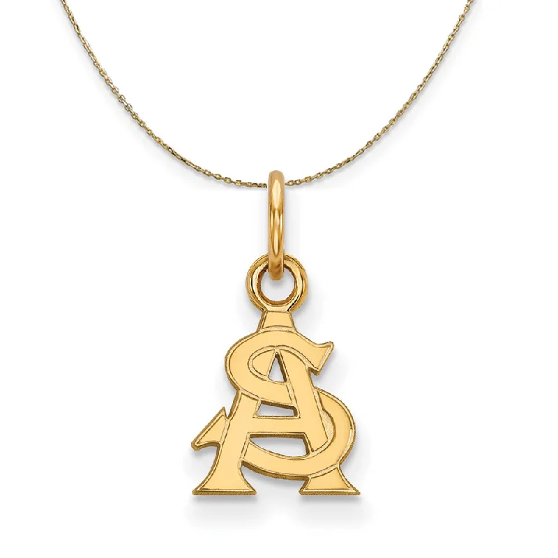 14k Yellow Gold Arizona State X-Small Necklace