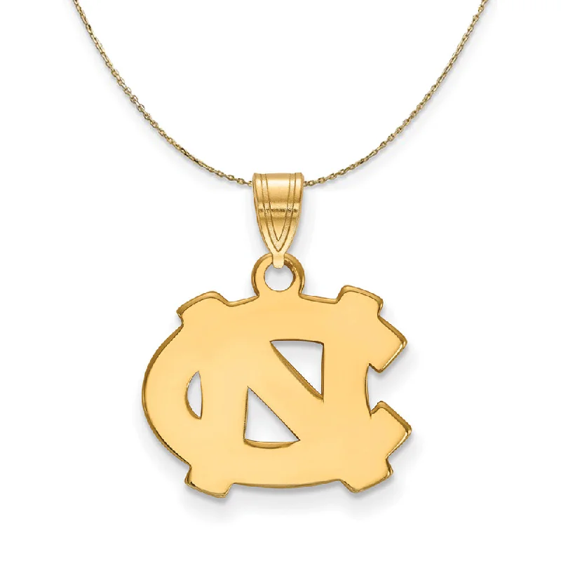 14k Yellow Gold North Carolina Small 'NC' Necklace