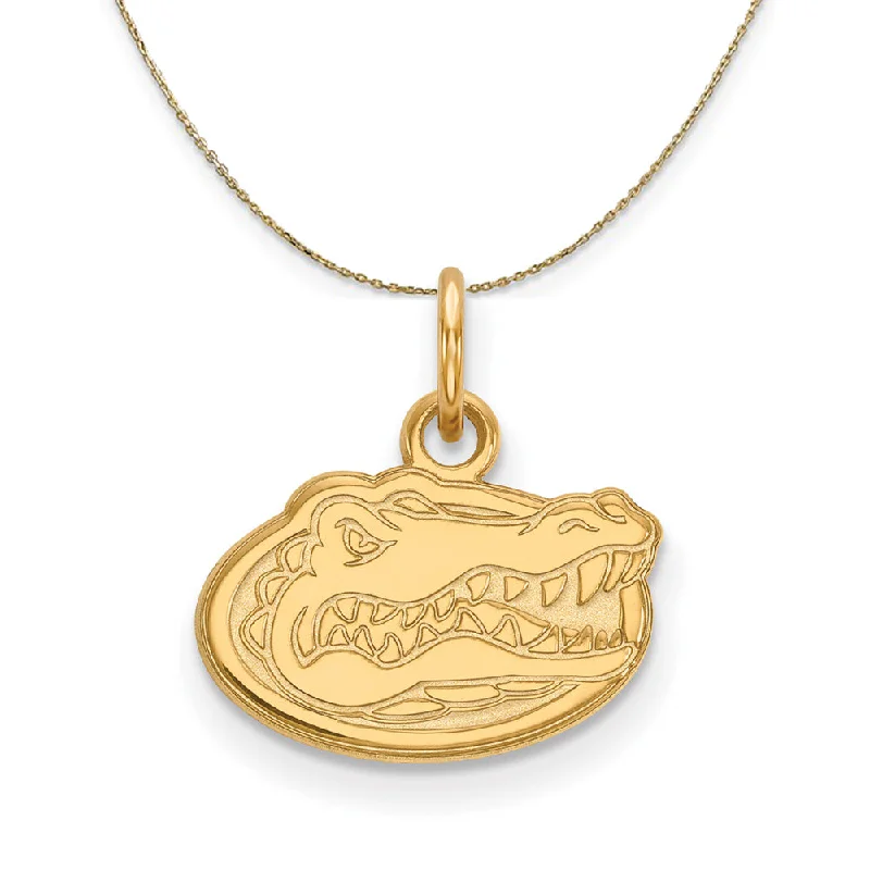 Onyx spike necklace-14k Yellow Gold U of Florida Gators XS Mascot Necklace