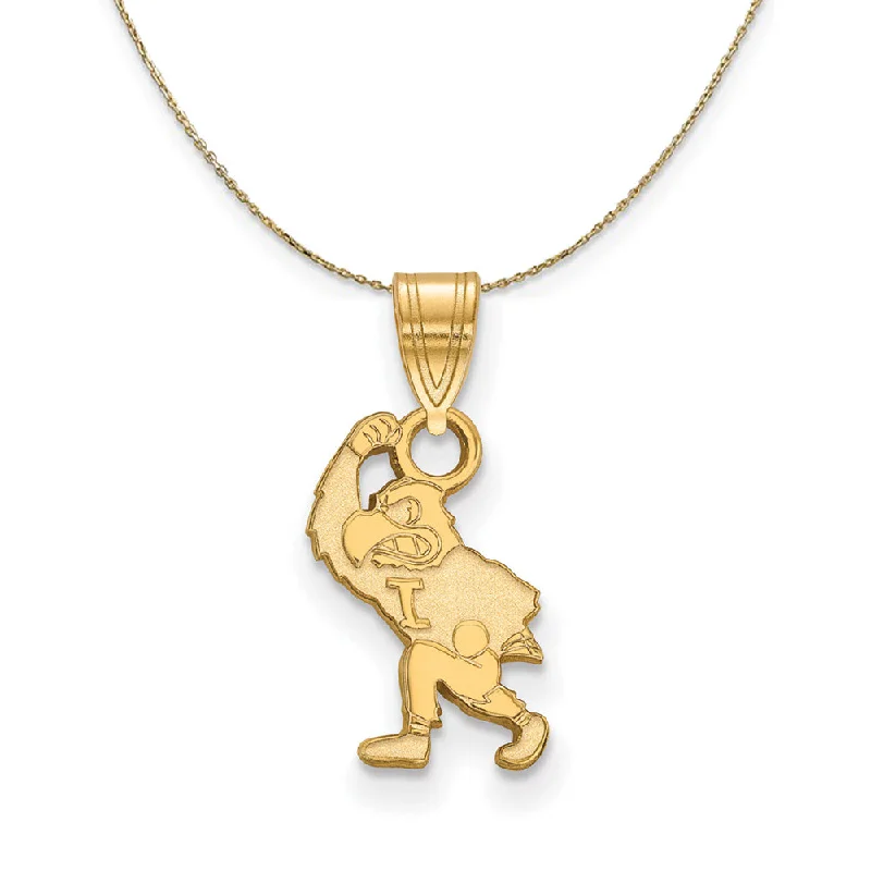 14k Yellow Gold U. of Iowa Small Necklace