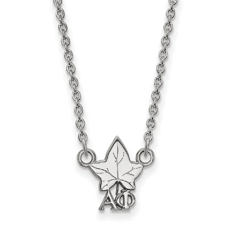 Sterling Silver Alpha Phi XS (Tiny) Necklace