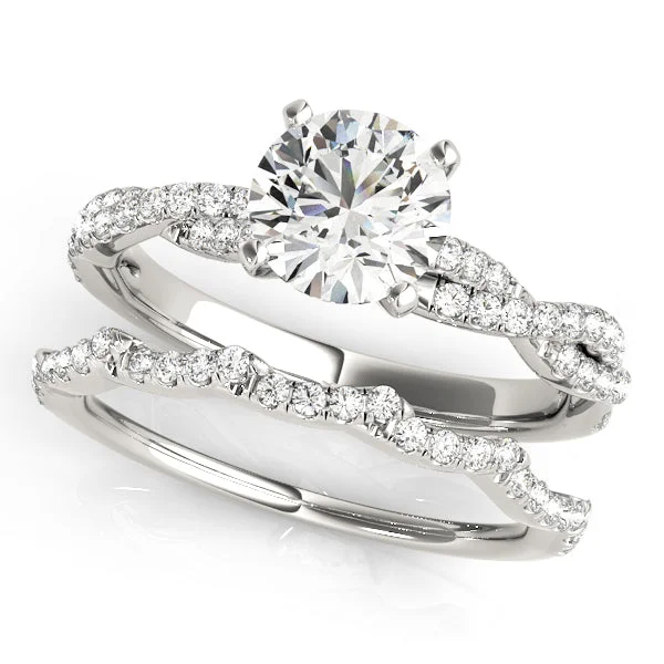 Edwardian flair ring-14k Engagement Ring Set