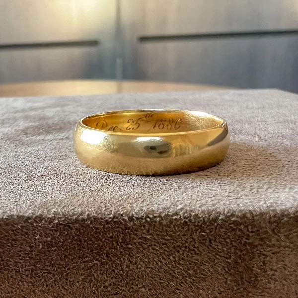 Sarmatian band ring-Antique Gold Band "1886"