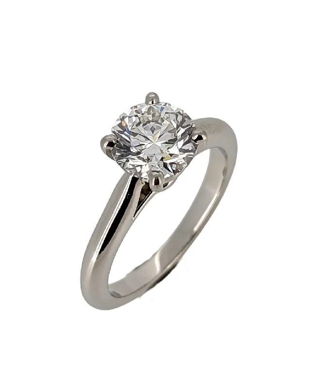 Norse weave ring-Cartier 1.22 Carat E/VVS2 Round Diamond Solitaire Engagement Ring in Platinum