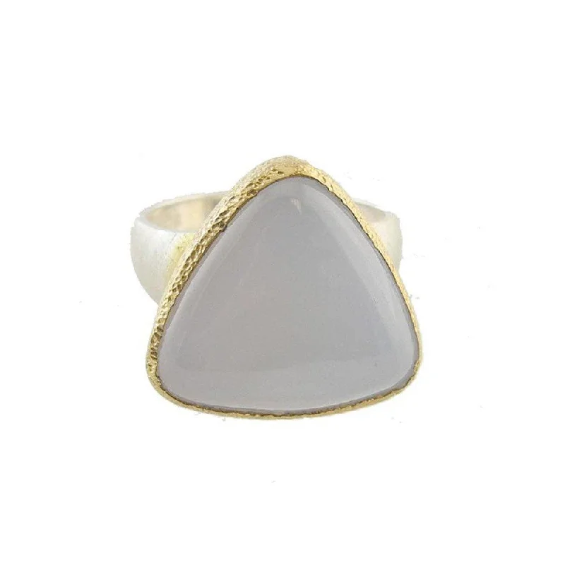 Knit band ring-Chalcedony Ring