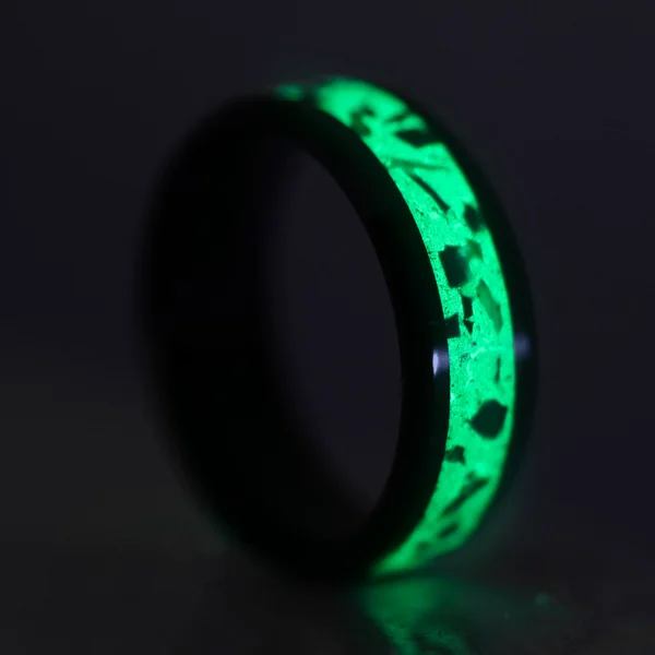 Fused grain ring-Custom Ceramic Glowstone Ring