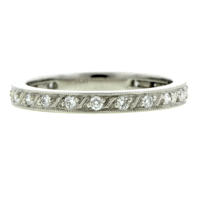 Antler curve ring-Diamond S-Curve Eternity Band