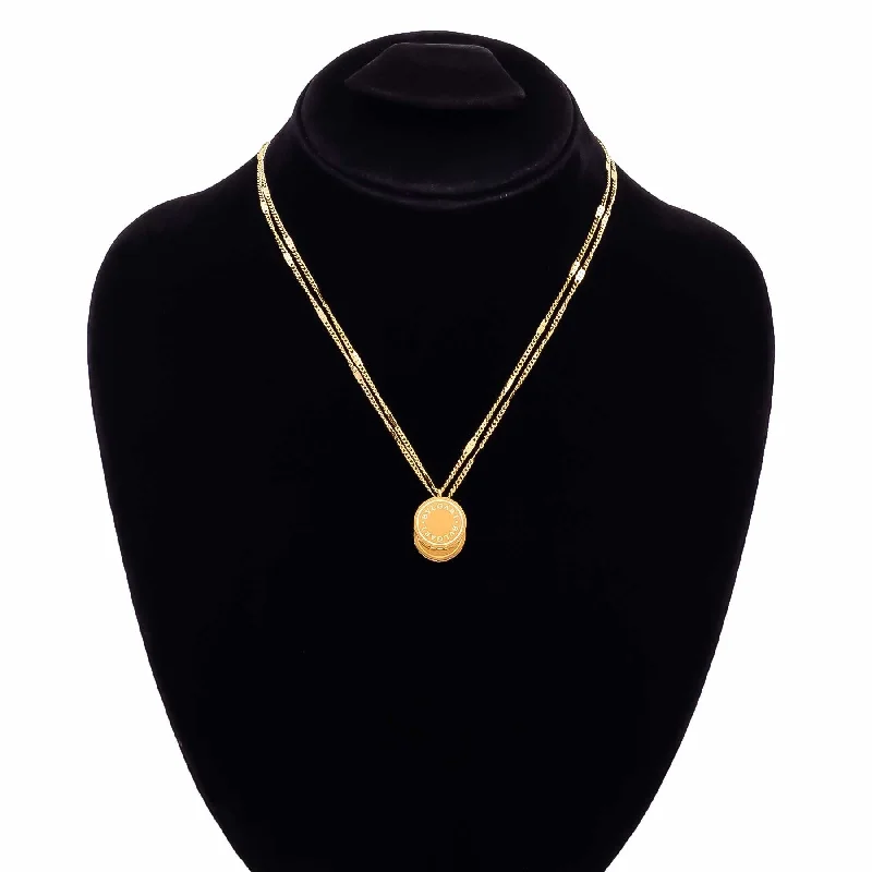 Etruscan gold necklace-Pendent O40011