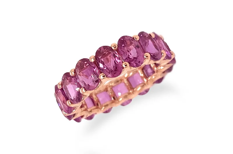 Faint dye ring-Maxi Eternity Ring Purple Sapphire & 14kt Gold