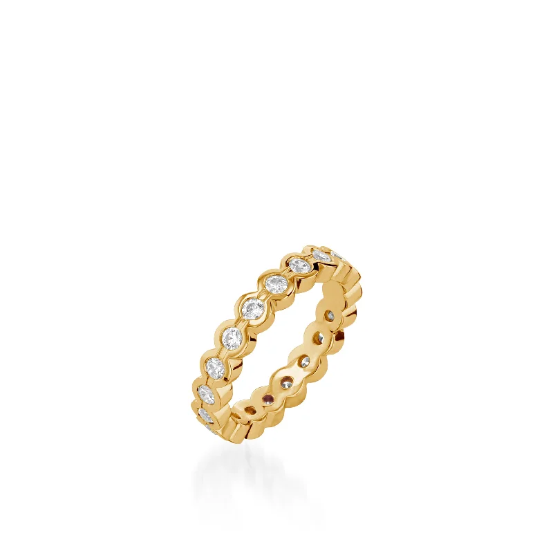 Canvas band ring-Paloma Diamond Eternity Ring