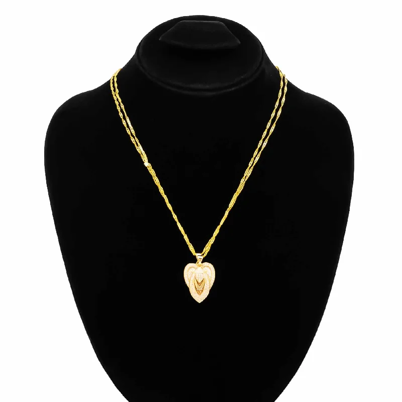 Delicate swirl necklace-Pendent O40014