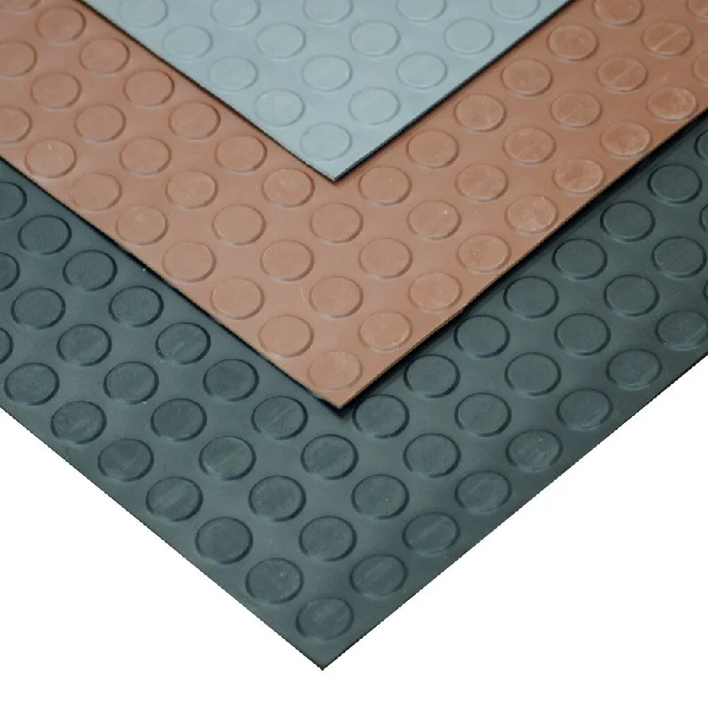 Twilight gray ring-Rubber-Cal Coin-Pattern Thermoplastic Flooring