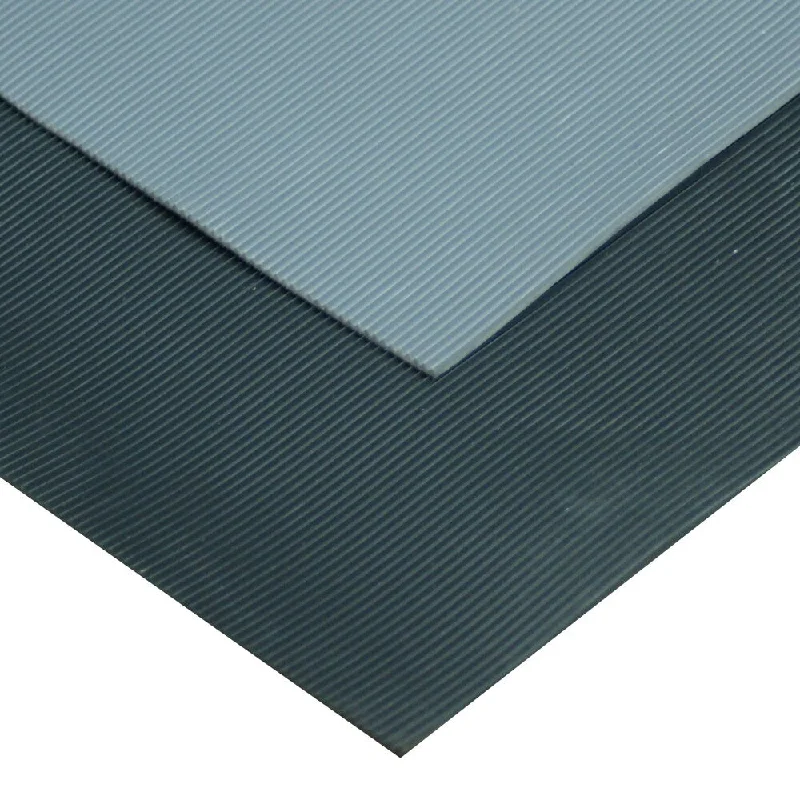 Birch grain ring-Rubber-Cal "Fine-Ribbed" Thermoplastic Flooring