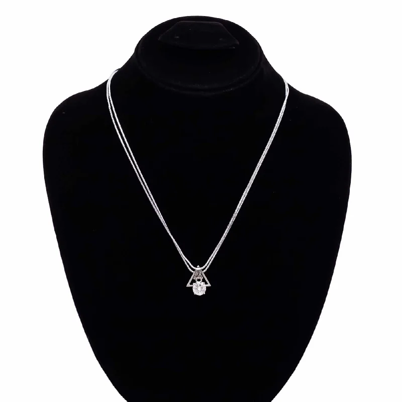 Quartz grit necklace-Pendent O40002