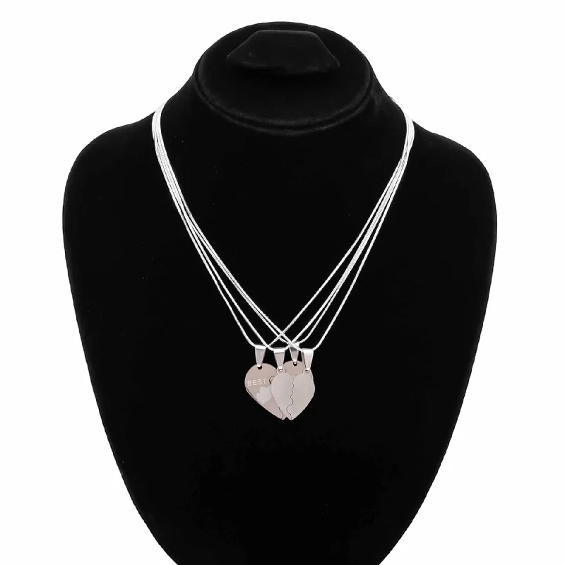 Coarse grain necklace-Silver Pendent O40026