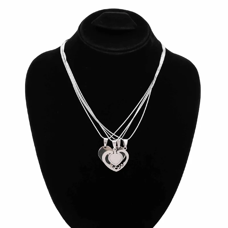 Soft hue necklace-Silver Pendent O40028