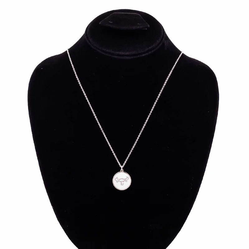 Split husk necklace-Silver Pendent O40037