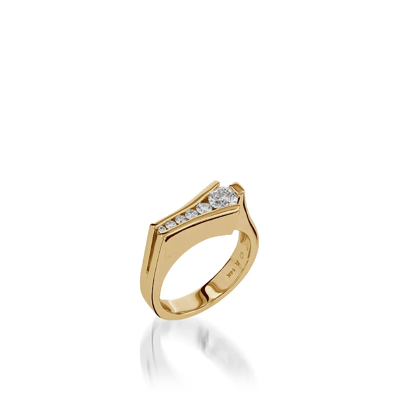 Tin alloy ring-Venture Diamond Ring