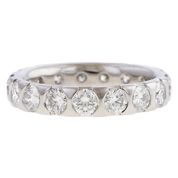 Flicker spark ring-Vintage Diamond Eternity Band Ring, Size 7