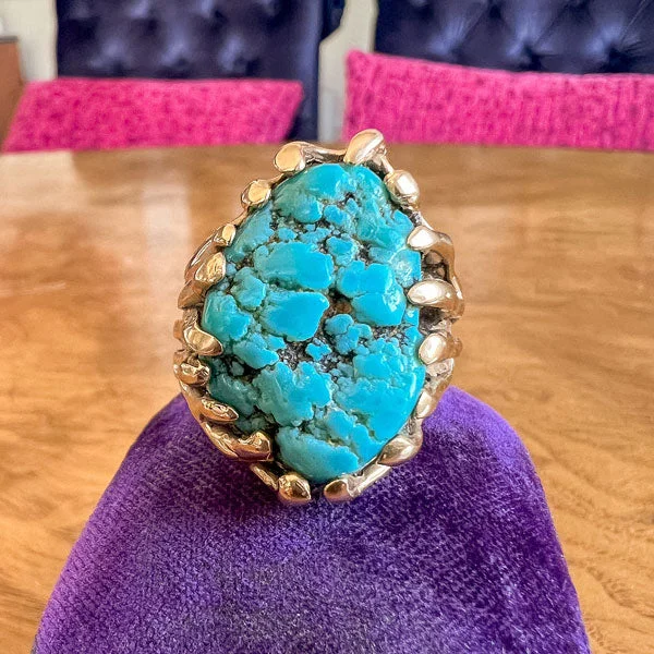 Zenith set ring-Vintage Turquoise Ring