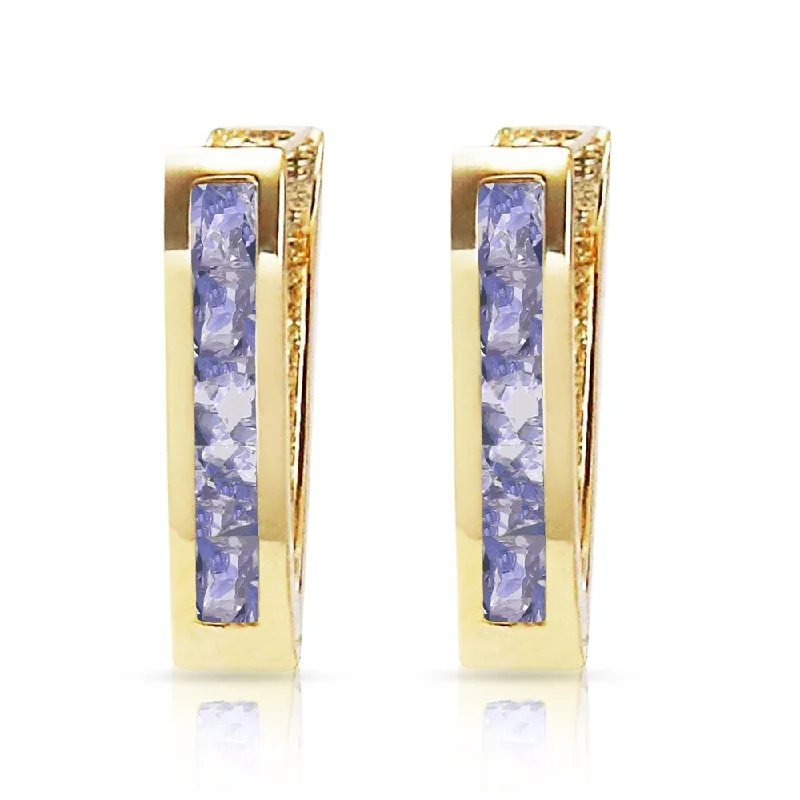 Hazel agate earrings-0.95 CTW 14K Solid Gold Felicity Tanzanite Earrings