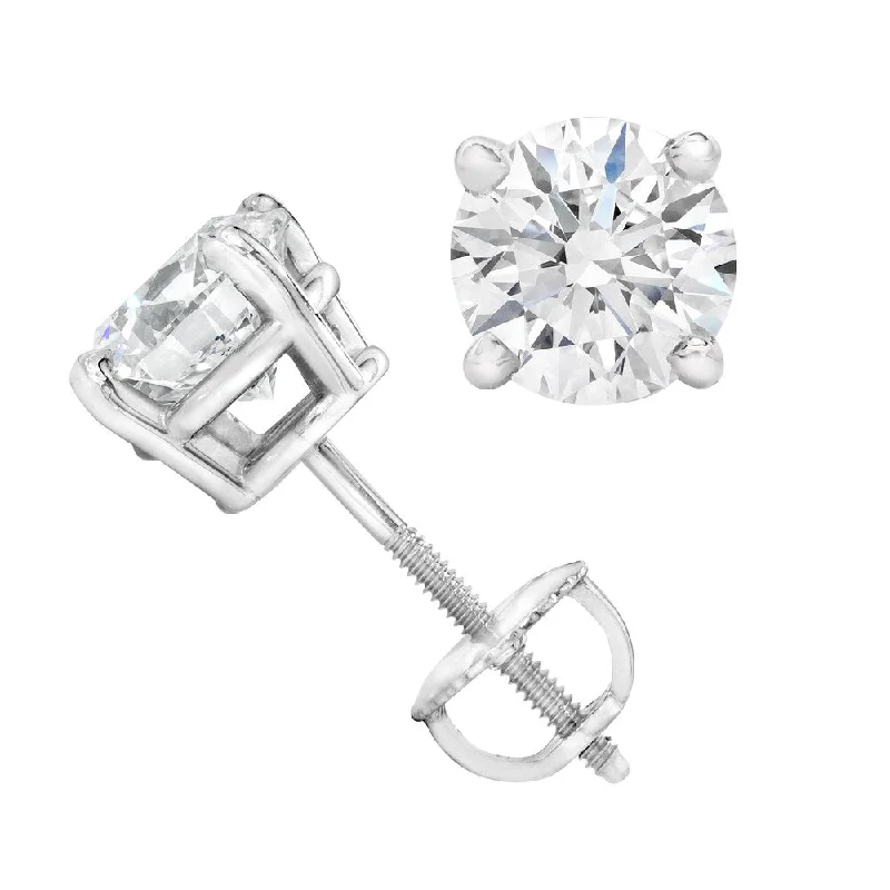 Peak gem earrings-14k White Gold 7/8ct TDW Eco-Friendly Lab Grown Diamond Studs