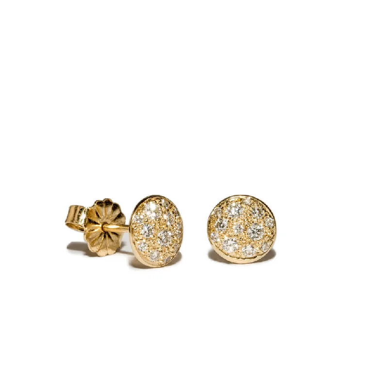 Flicker spark earrings-<!--ER900-->diamond thumb tack studs