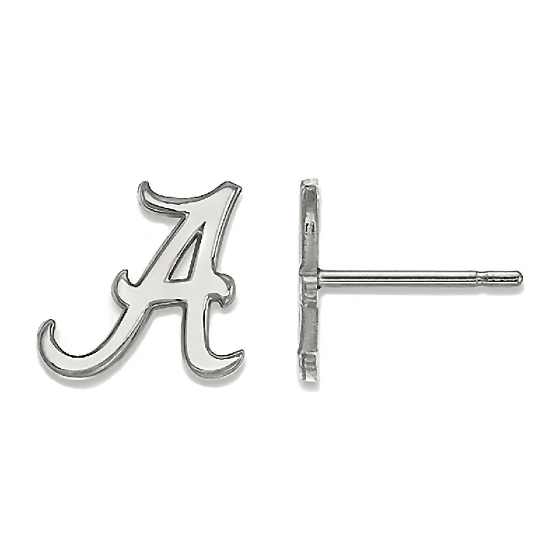 Willow wrap earrings-University of Alabama Sterling Silver Small Post Earrings Officially Licensed