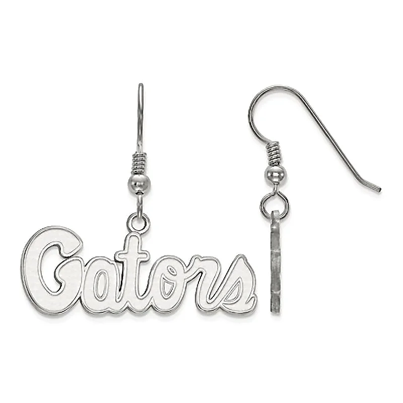 Coarse grain earrings-University of Florida Sterling Silver Gators Dangle Earrings Officially Licensed